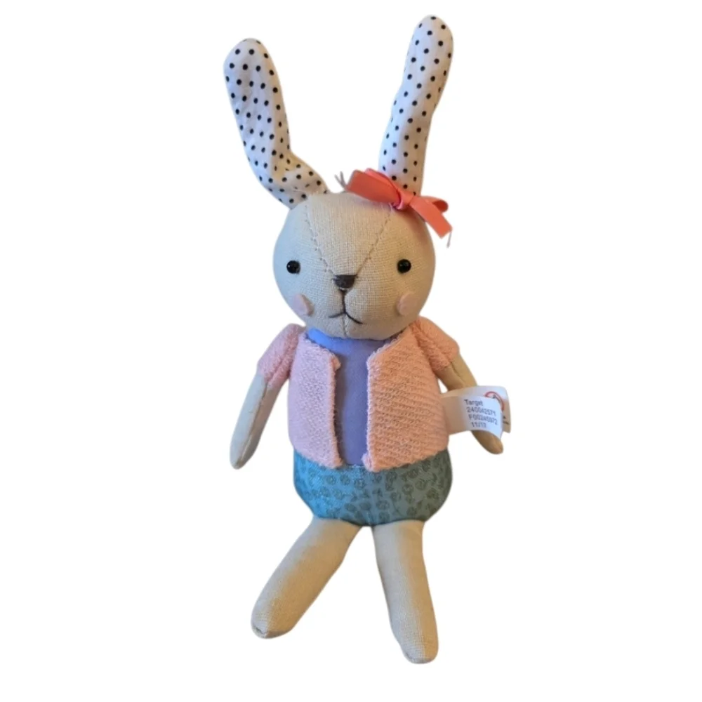 Target 2017 Girl Easter Bunny Rabbit Shelf Sitter Plush Spring Easter Basket
